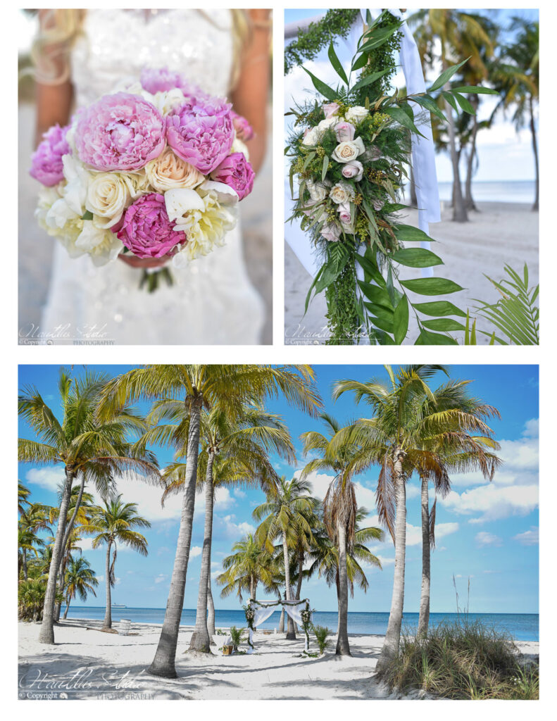 Wedding photos in Key Biscayne set up