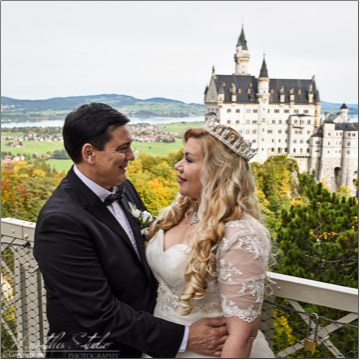 Wedding photography Neuschwanstein castle